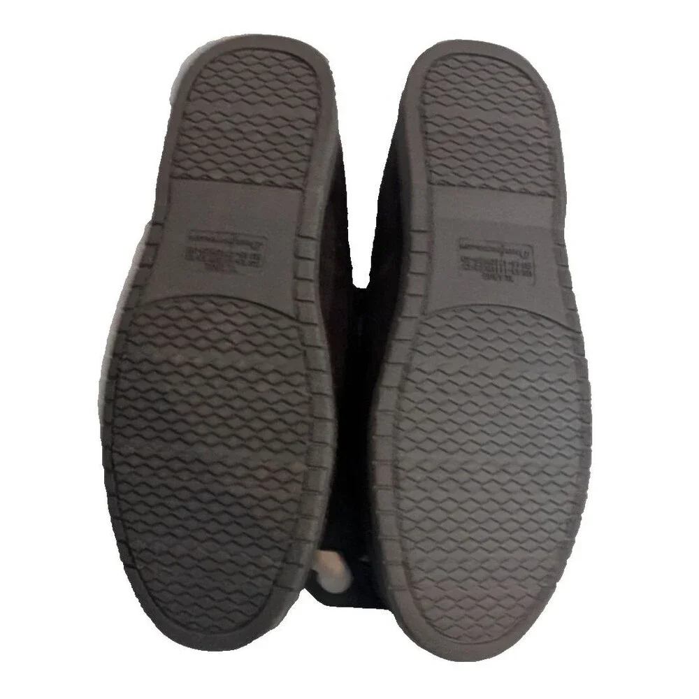 Dearfoams Men's Slippers Size XL (13-14) & M (9-10) Brown